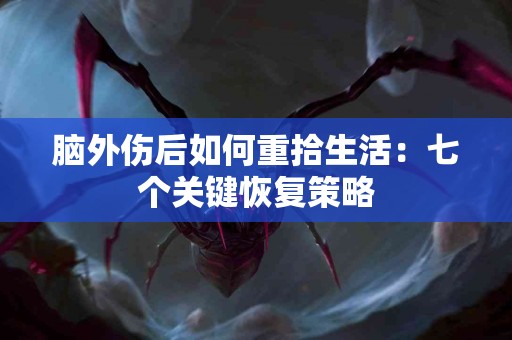 脑外伤后如何重拾生活：七个关键恢复策略