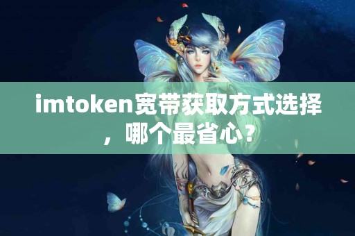 imtoken宽带获取方式选择，哪个最省心？