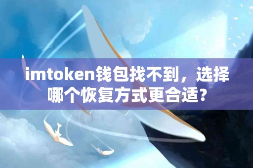 imtoken钱包找不到，选择哪个恢复方式更合适？