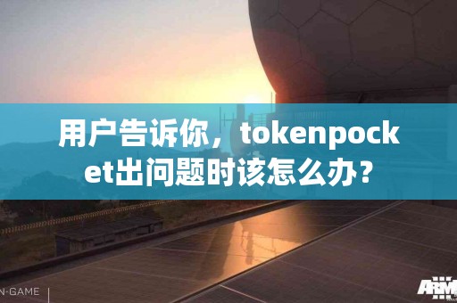 用户告诉你，tokenpocket出问题时该怎么办？