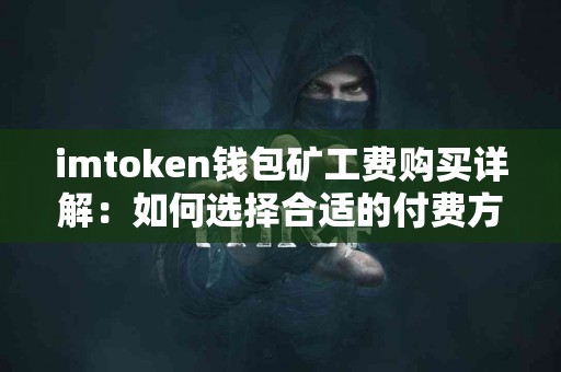 imtoken钱包矿工费购买详解：如何选择合适的付费方式？