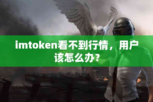 imtoken看不到行情，用户该怎么办？