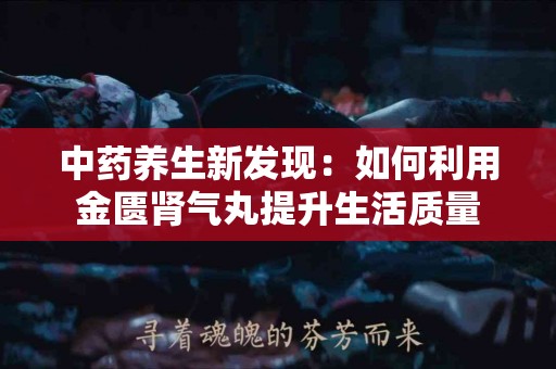 中药养生新发现：如何利用金匮肾气丸提升生活质量